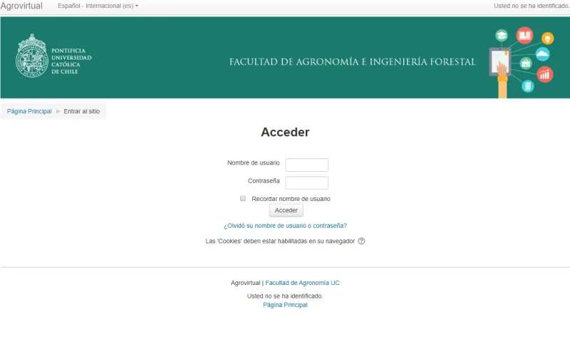 Proyecto Moodle Facultad de Agronomía UC desarrollado por Urantiacos