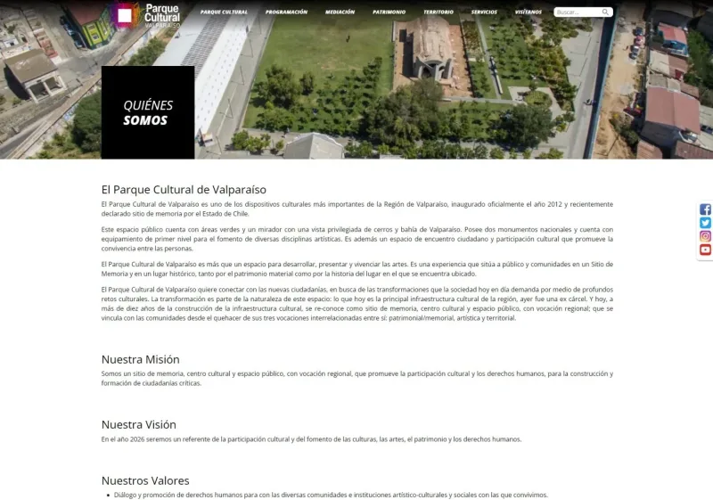 Pantalla 4 de Parque Cultural Valparaíso