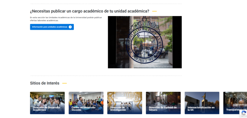 Pantalla 3 de Cargos Académicos