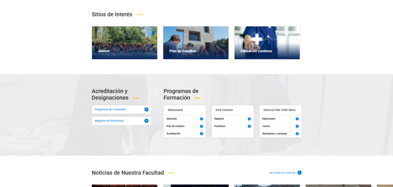 Pantalla 1 de Escuela de Enfermería