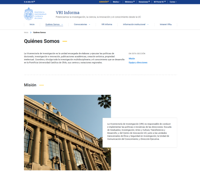 Pantalla 2 de VRI Informa
