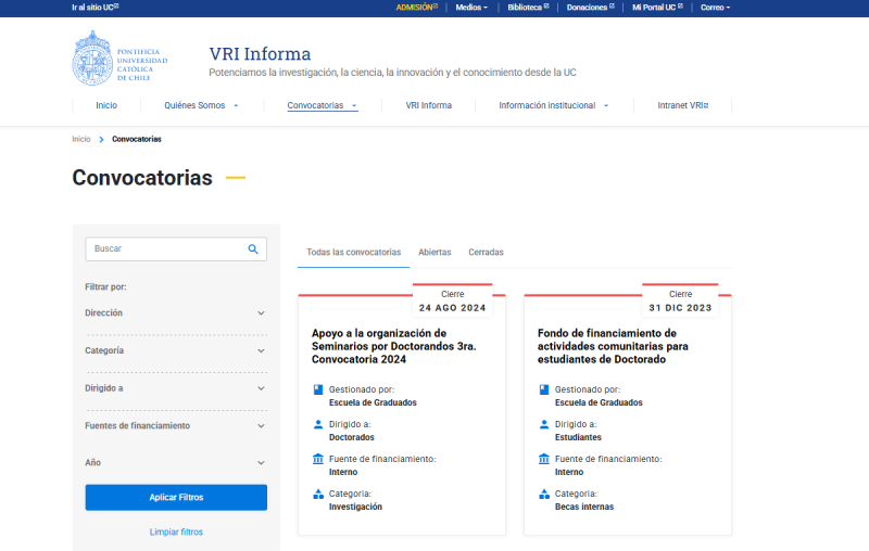 Pantalla 4 de VRI Informa