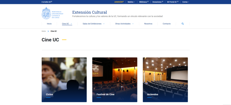 Pantalla 2 de Extensión UC