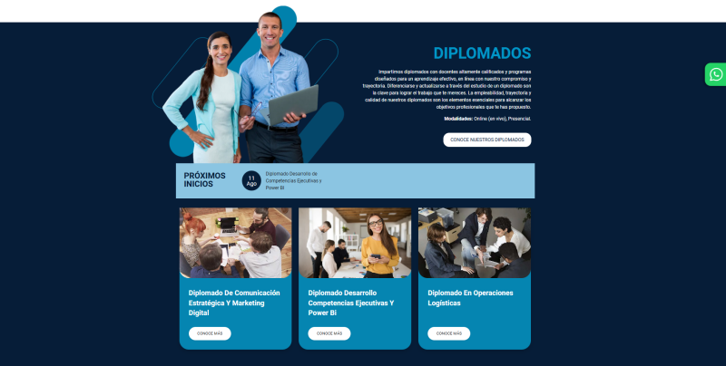 Pantalla 4 de Educación Continua Manpower