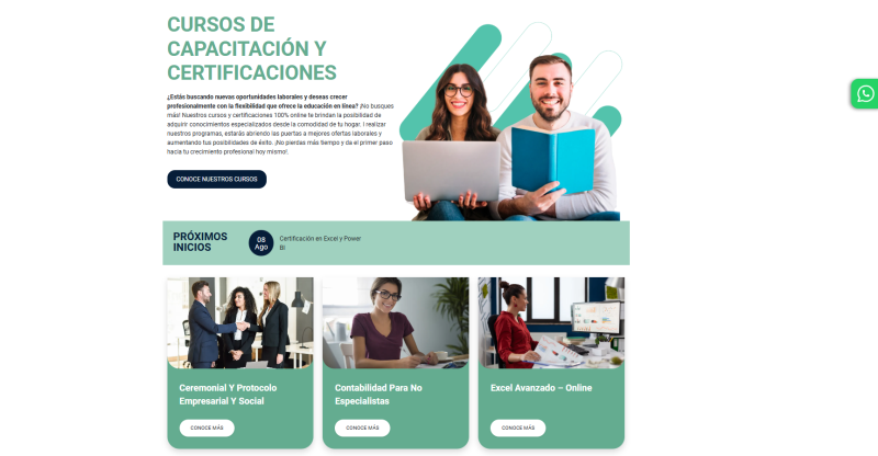 Pantalla 5 de Educación Continua Manpower