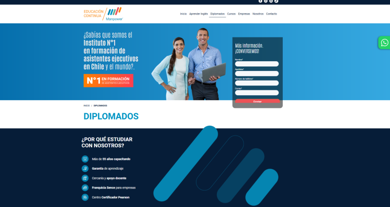 Pantalla 6 de Educación Continua Manpower