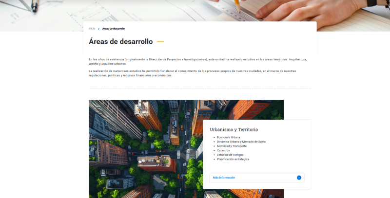 Pantalla 3 de Dirección de Extensión y Servicios FADEU