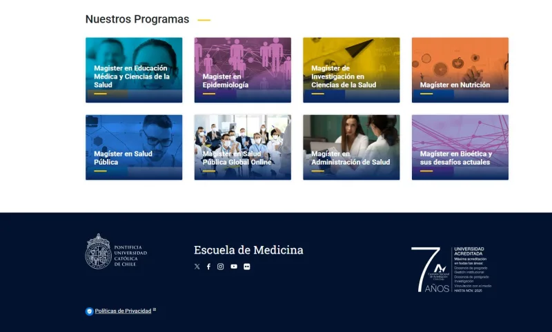 Pantalla 4 de Medicina UC