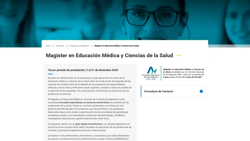 Pantalla 5 de Medicina UC
