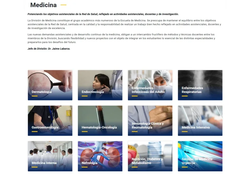 Pantalla 6 de Medicina UC