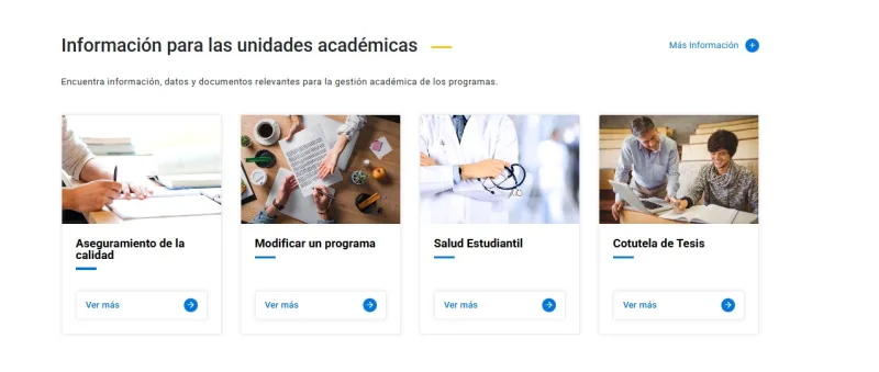 Pantalla 4 de Escuela de Graduados
