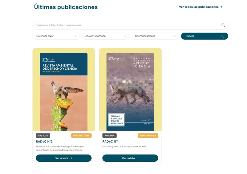 Pantalla 2 de Revista Ambiental