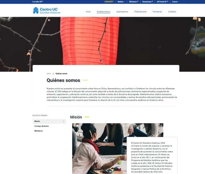 Pantalla 2 de Centro de Estudios Asiáticos