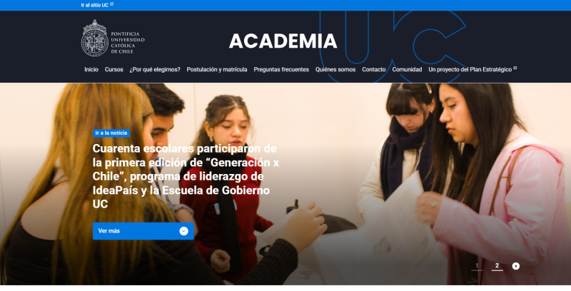 Pantalla 1 de Academia UC