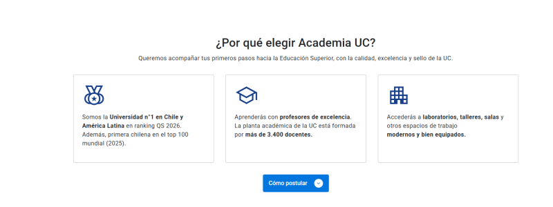 Pantalla 4 de Academia UC