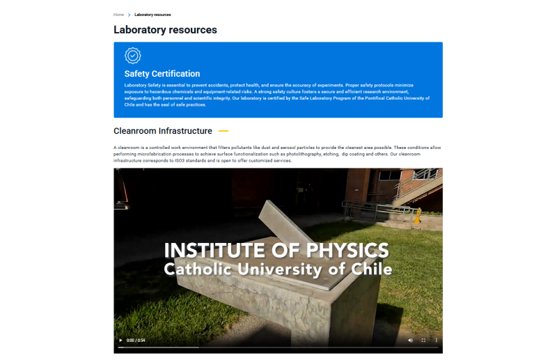 Pantalla 2 de Laboratory of Surface Functionalization