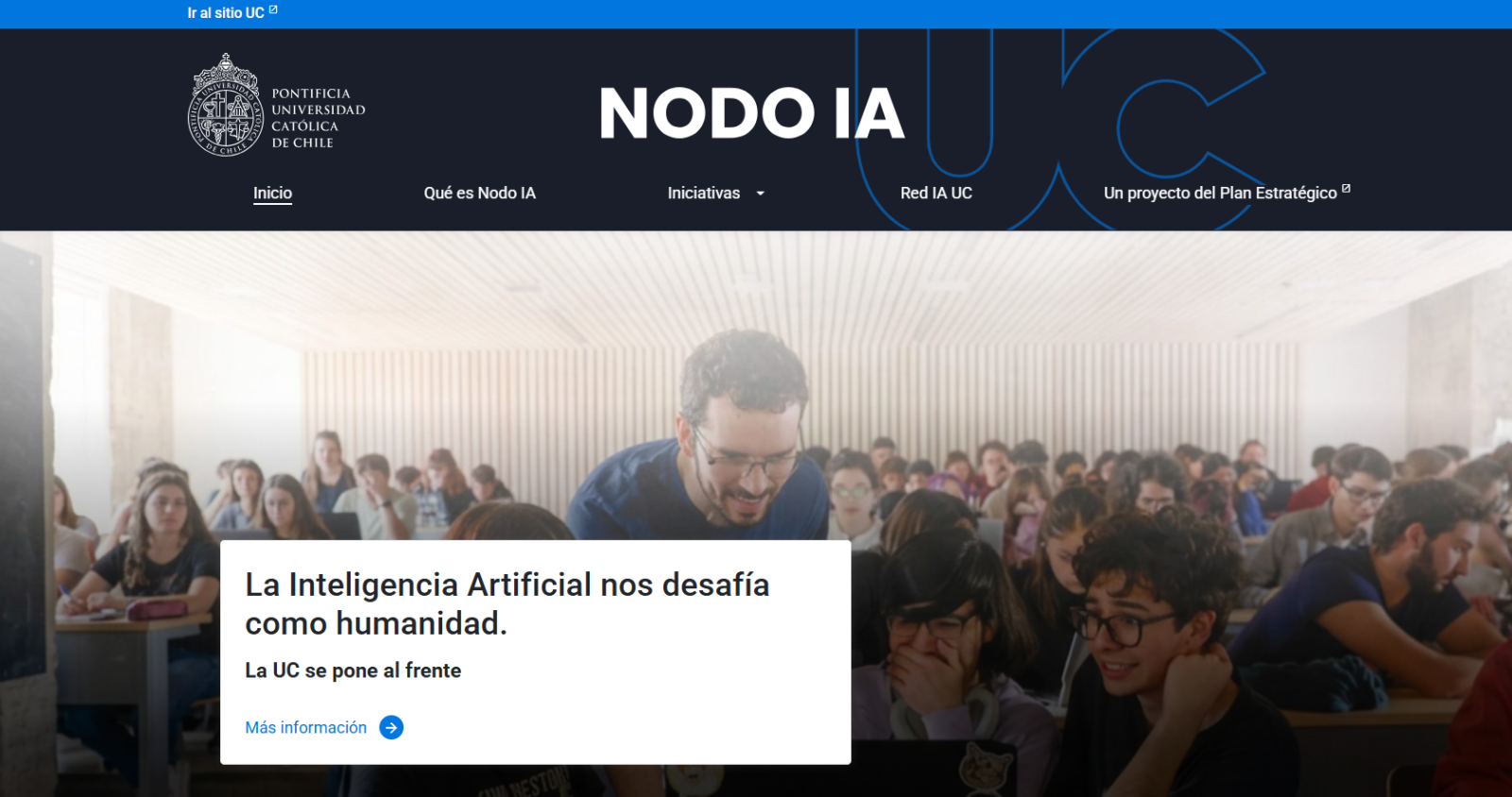 Pantalla principal de NODO IA