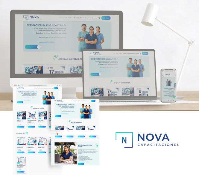 Proyecto Nova Capacitaciones desarrollado por Urantiacos