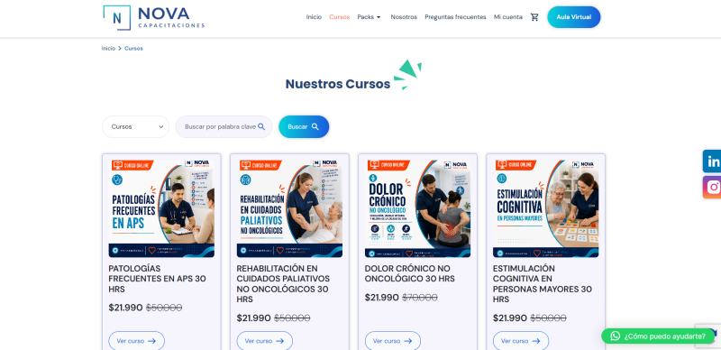 Pantalla 3 de Nova Capacitaciones