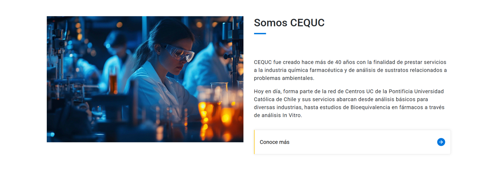 Pantalla principal de CEQUC