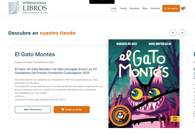 Pantalla 4 de Plataforma Internacional Libros