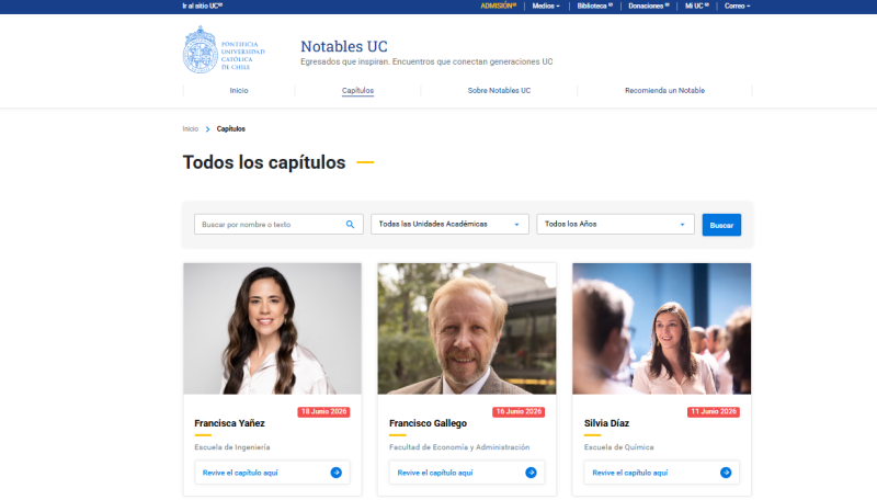 Pantalla 3 de Notables UC