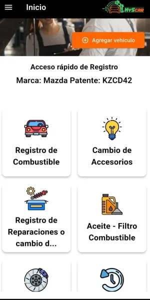 Pantalla 3 de MySCar: bitácora vehicular